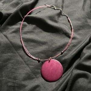 Burgundy necklace